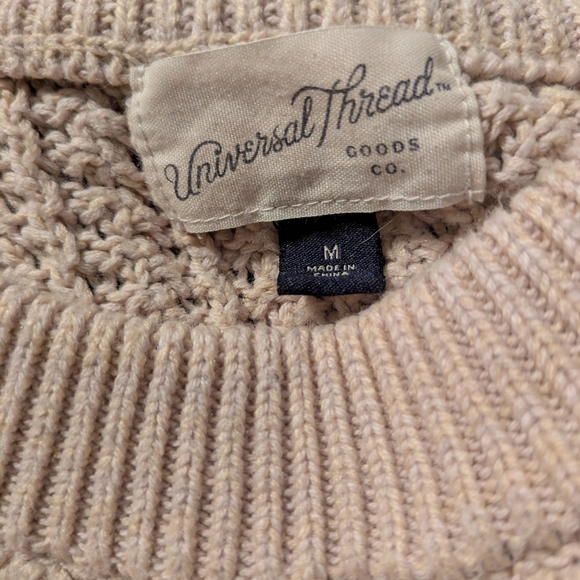 Universal Thread Women's Light Beige Sweater - Picture 2 of 3